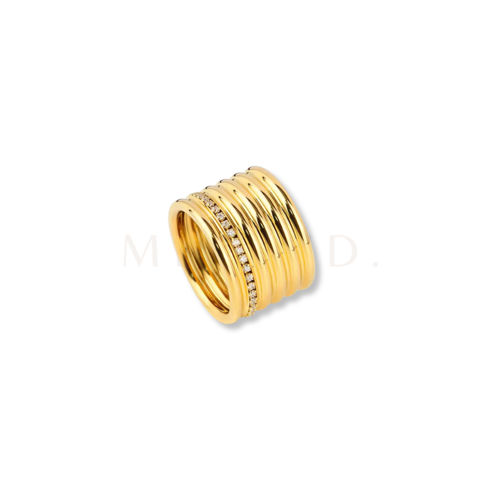 6 Band Zircon Ring