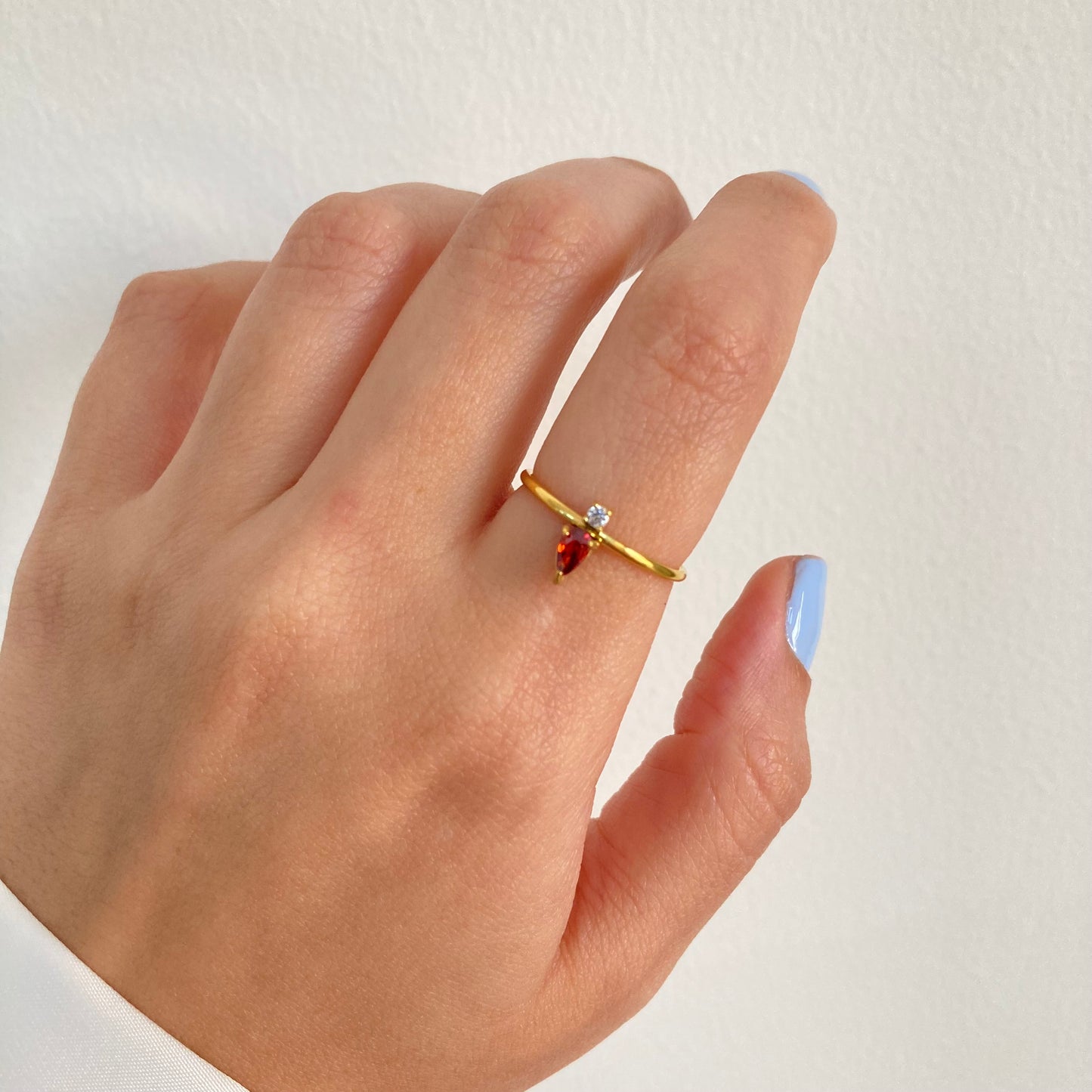 Red & White Ring