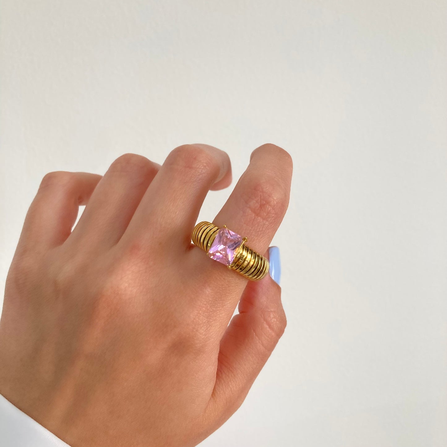 Pink Chunky Ring
