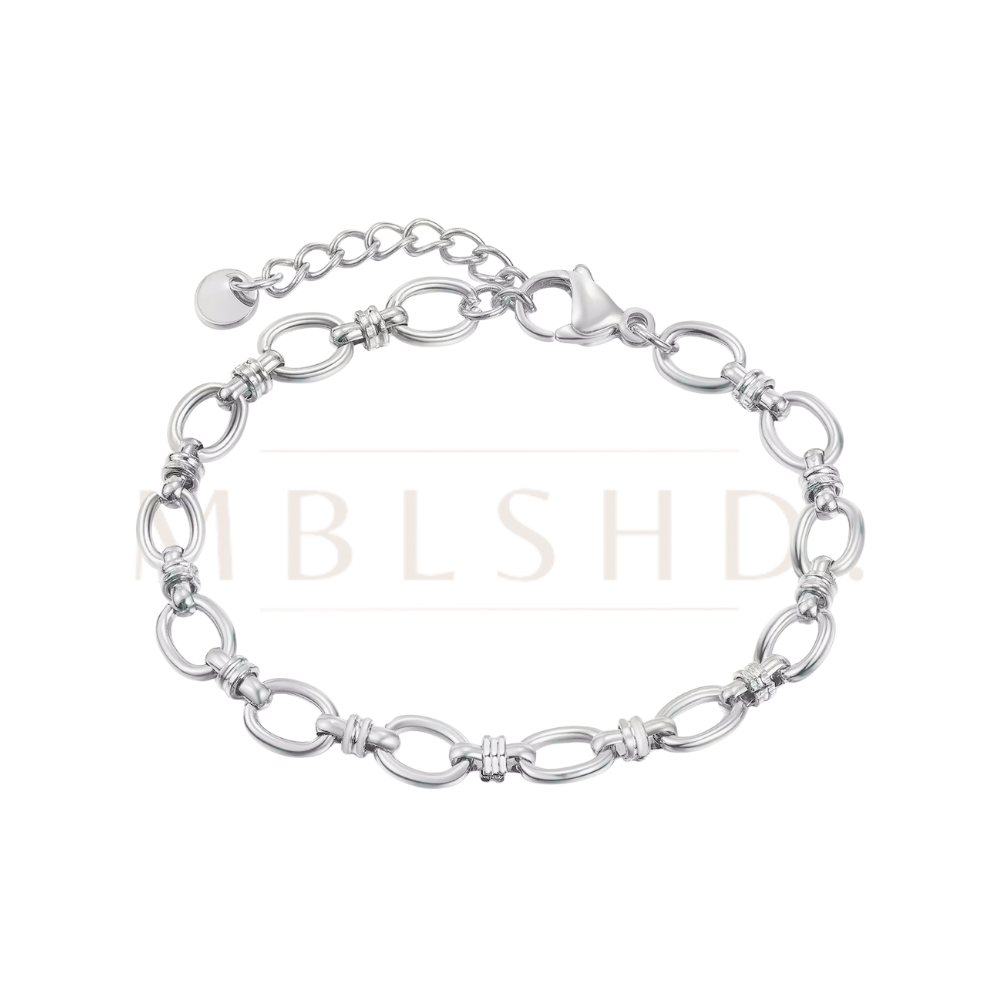 O Chain silver bracelet