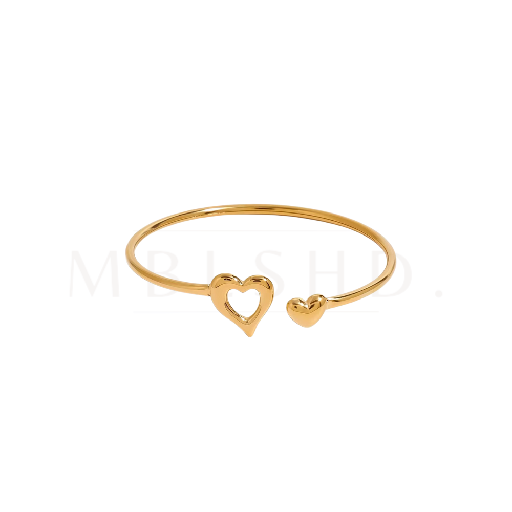 Heart Open Bangle
