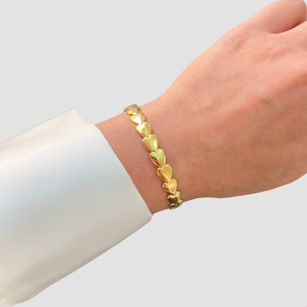Hearts Open Bangle