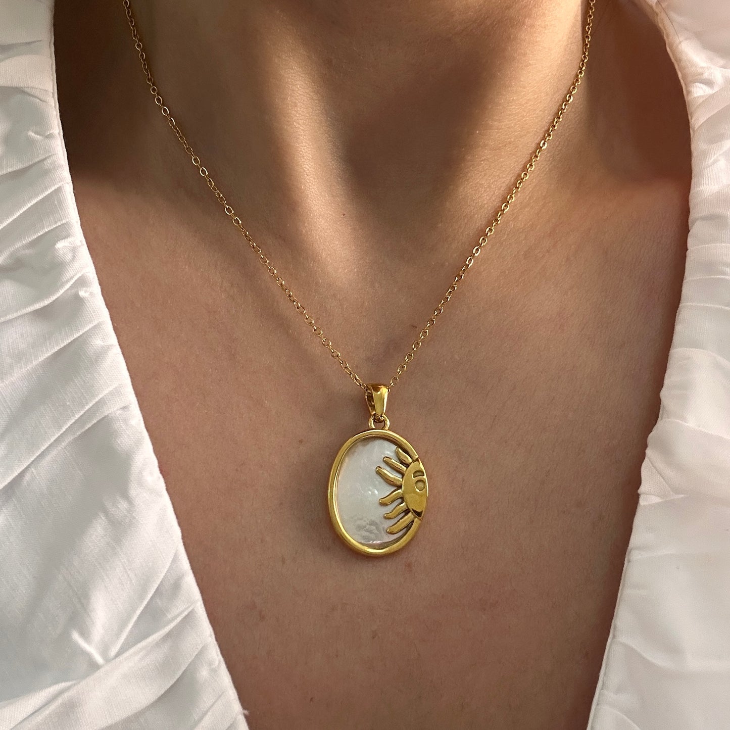 Sun Pendant Necklace
