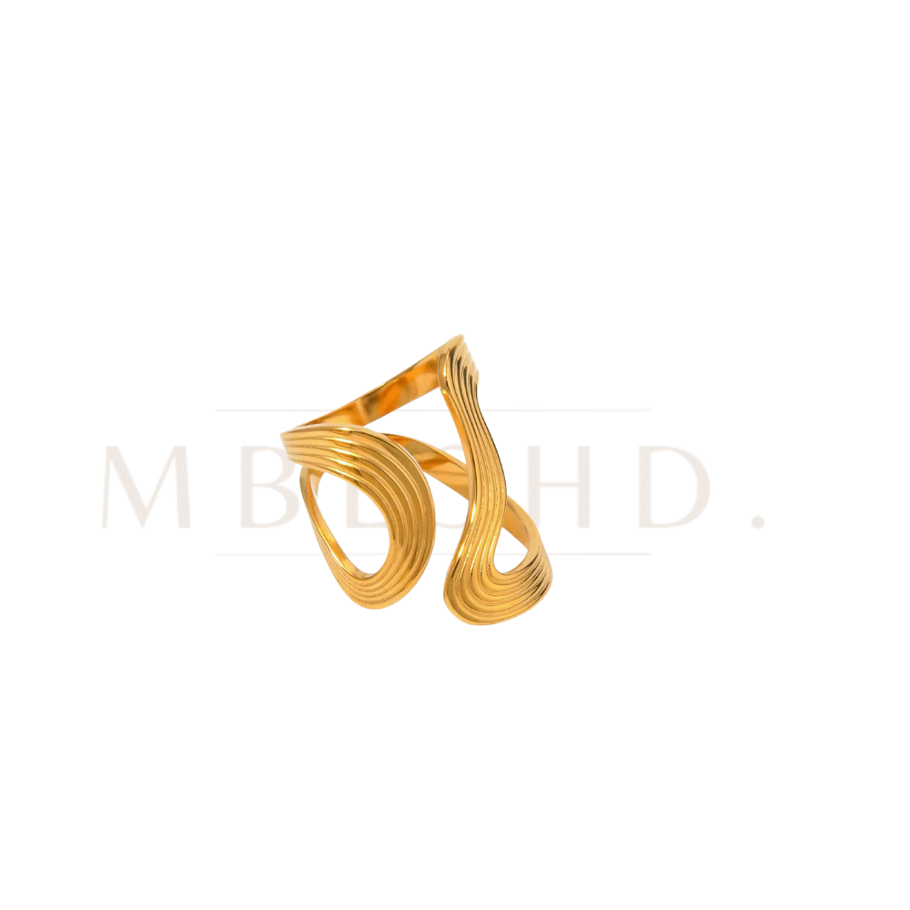 Ribbed Irregular Ring