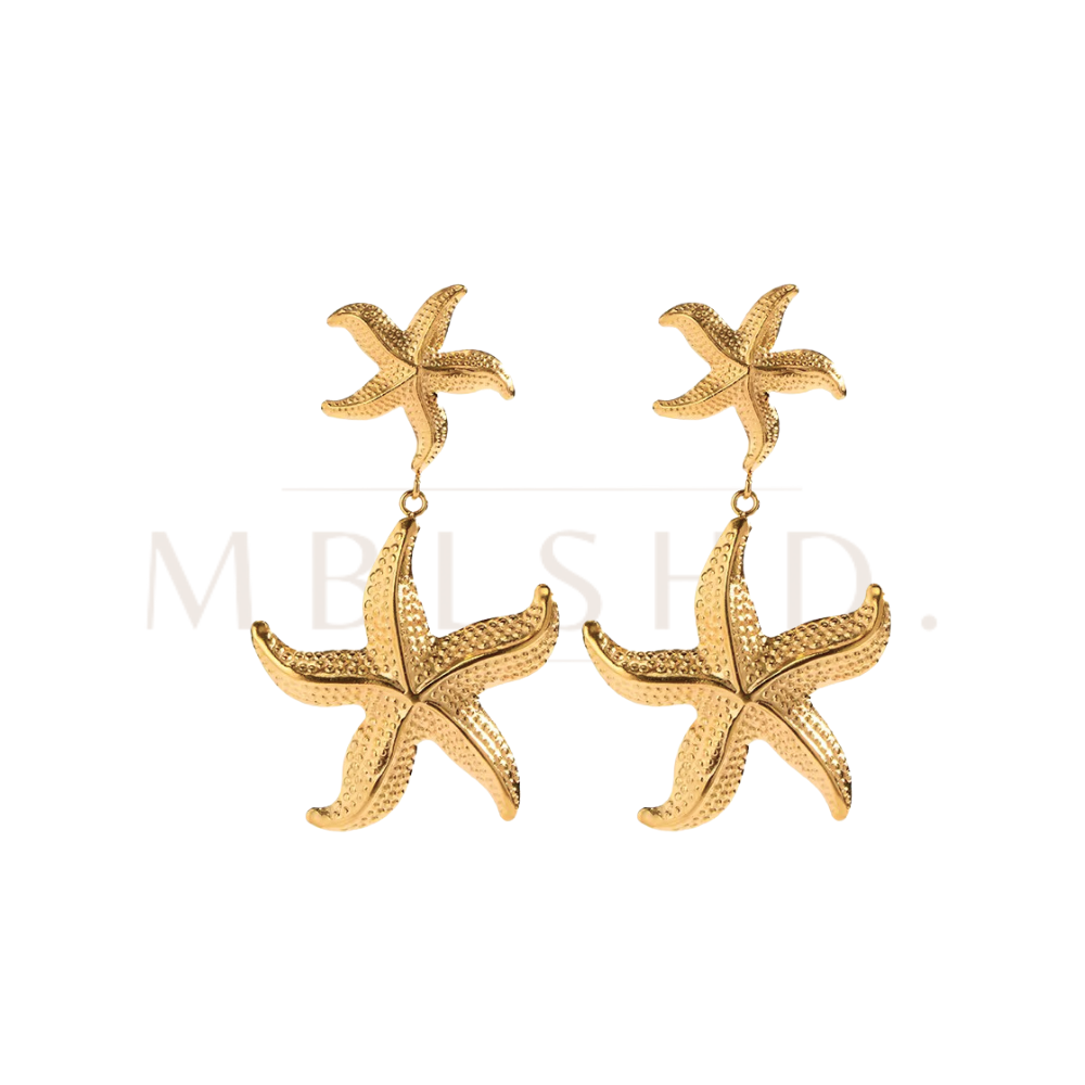 Double Starfish Earrings