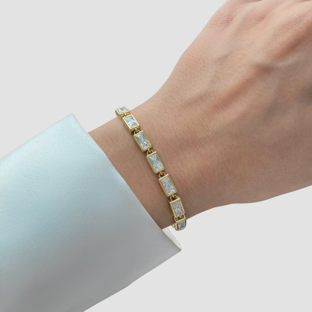 Rectangle Tennis Bracelet