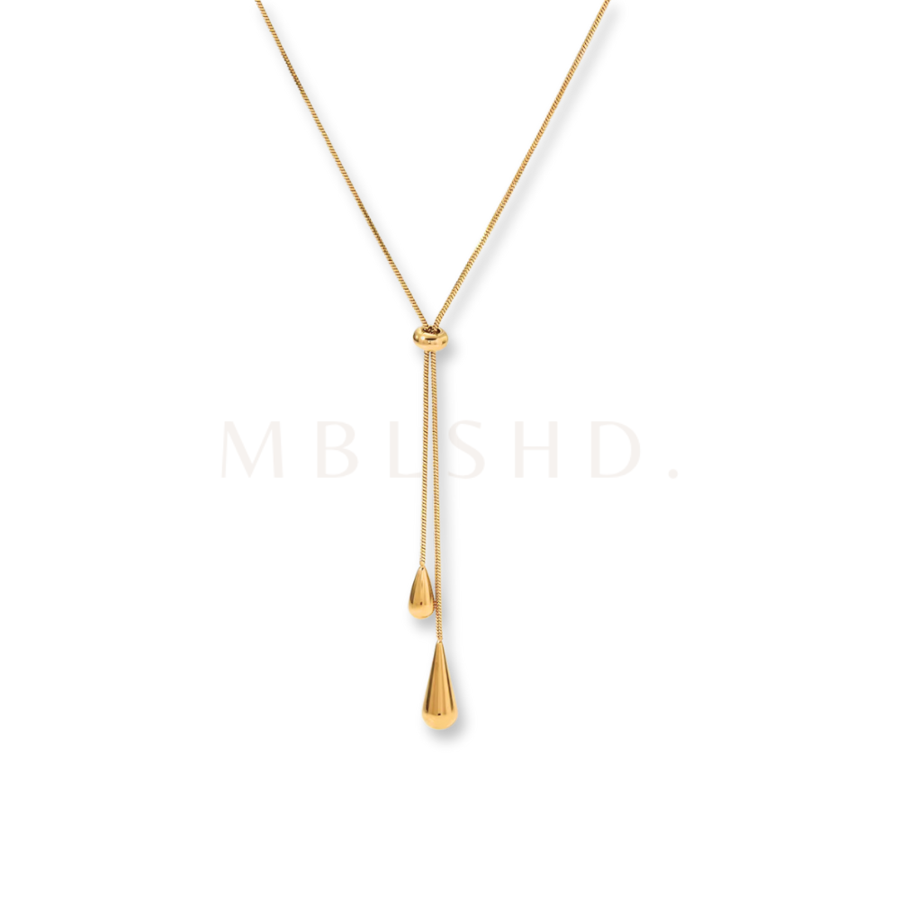 Teardrops Y Shape Necklace