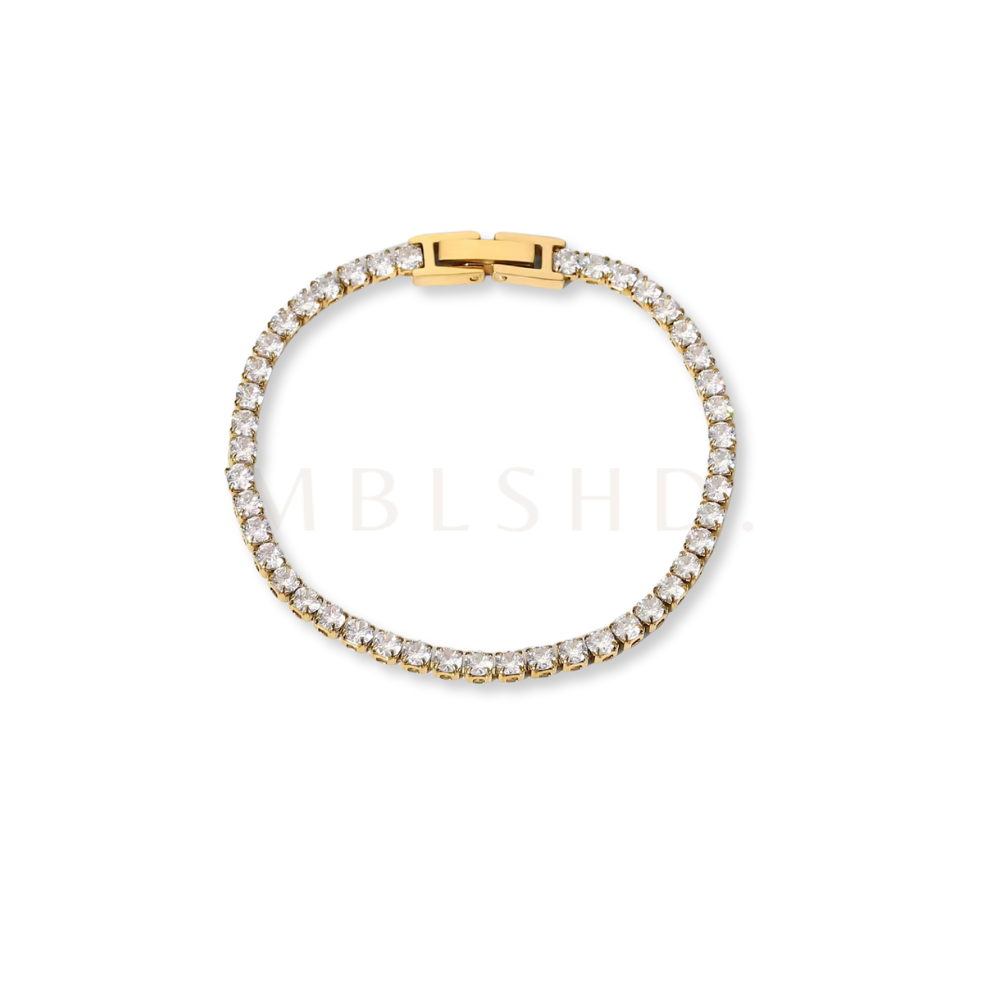 Gold Tennis Bracelet