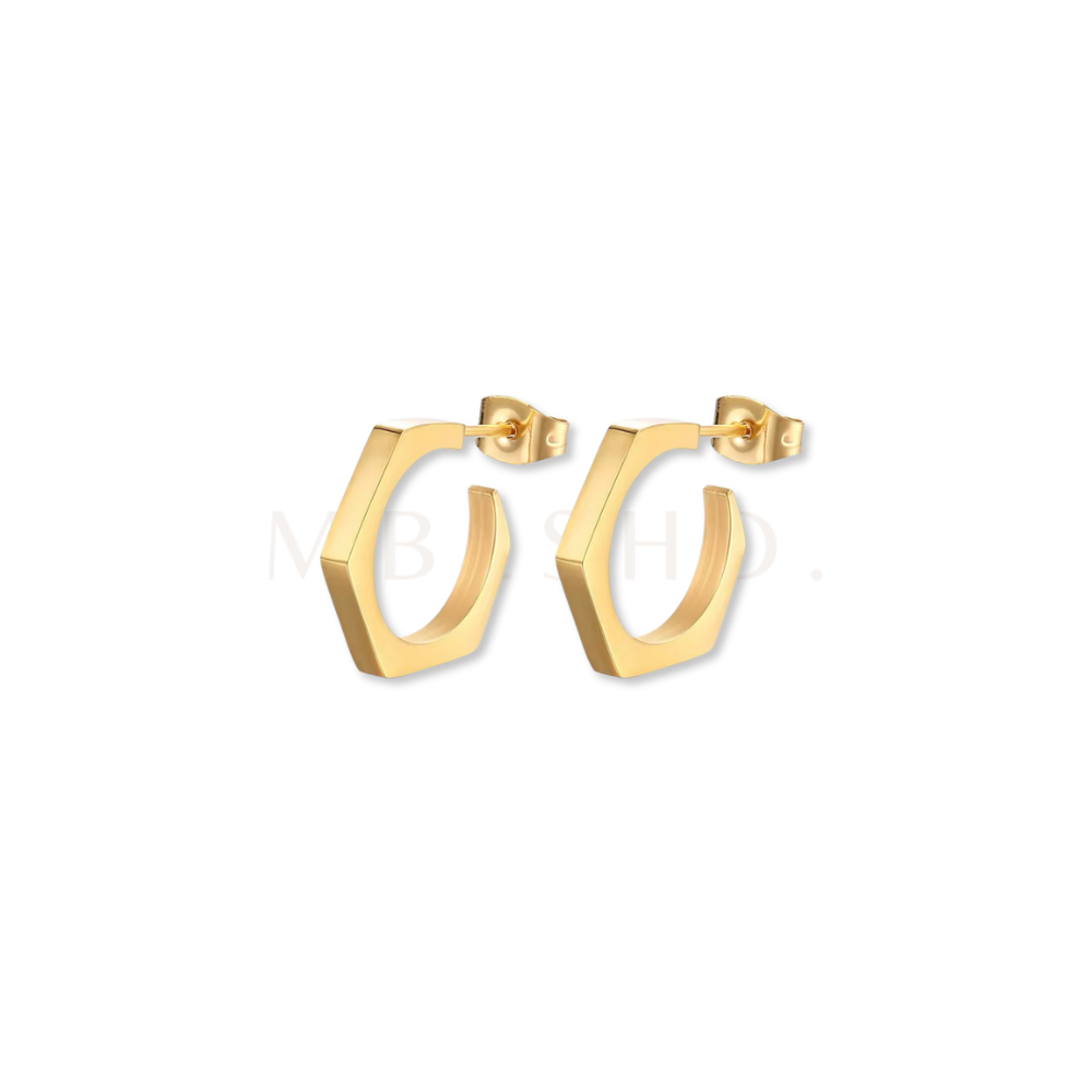 Hexagon Earrings