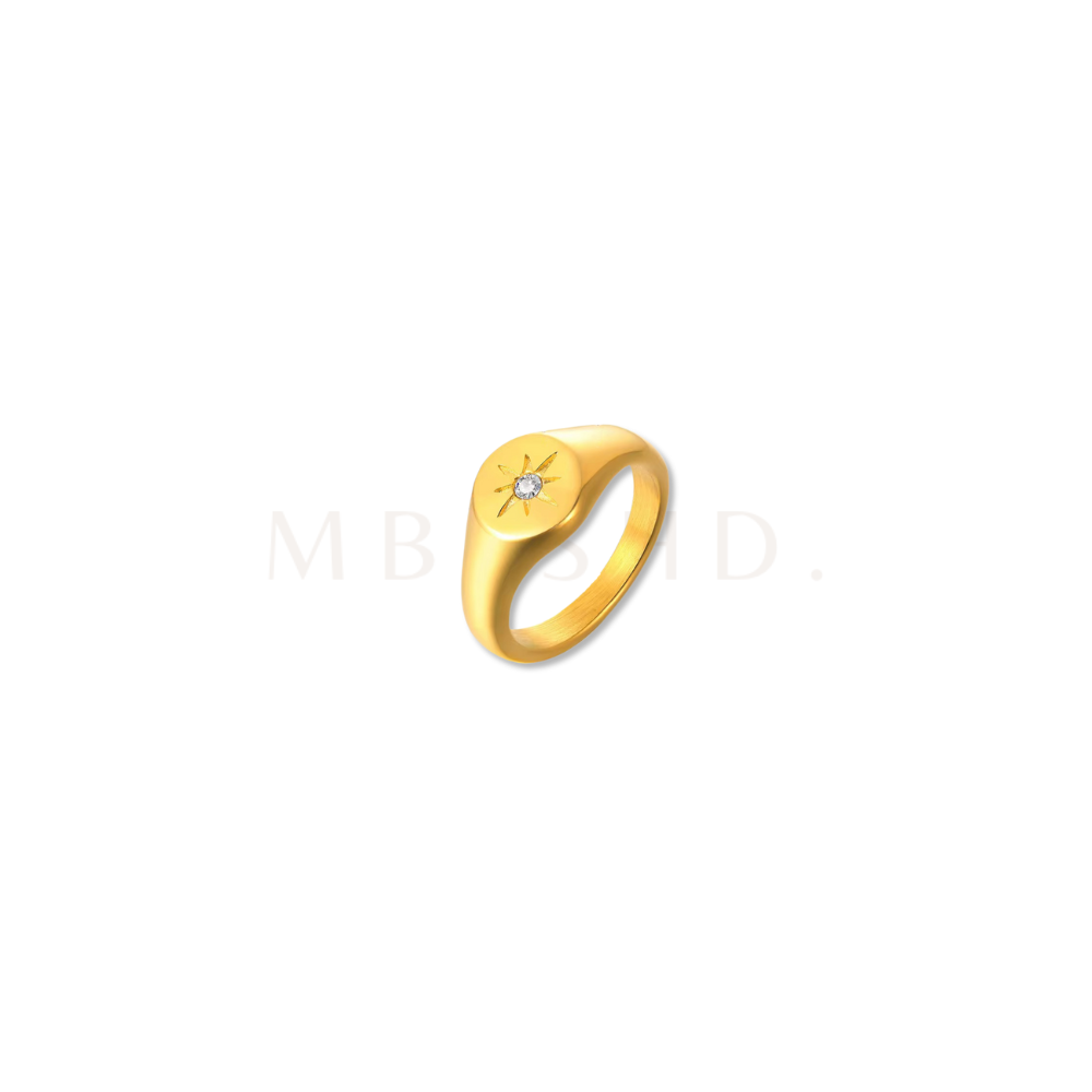 Round Star Ring