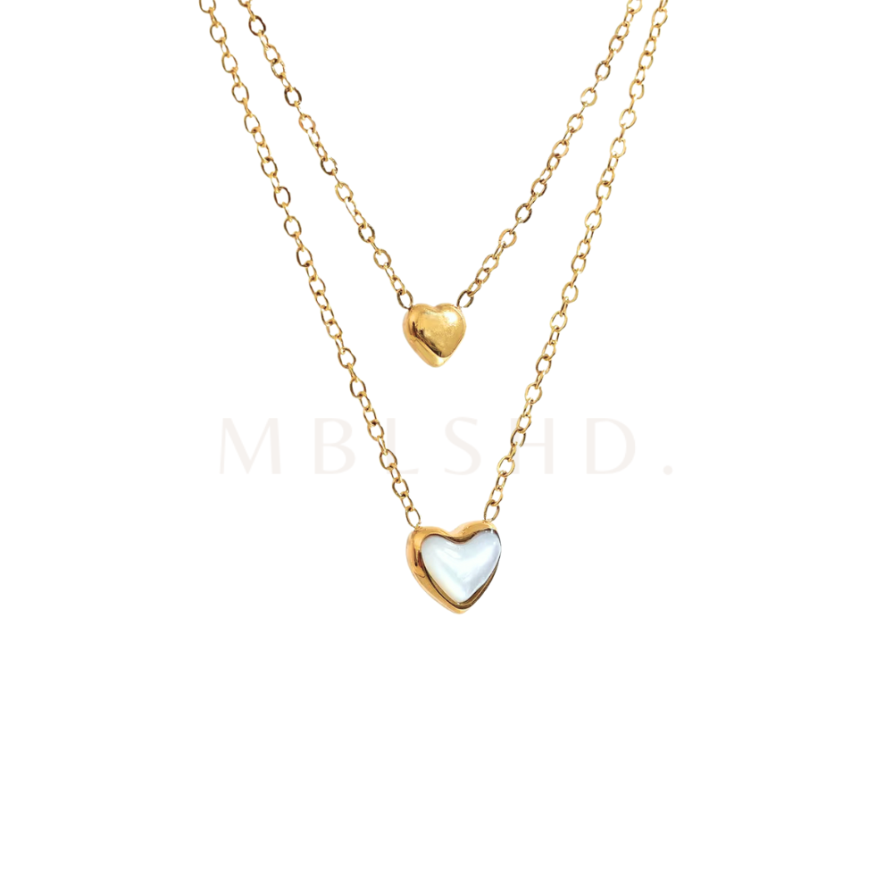 Heart Double Layered Necklace