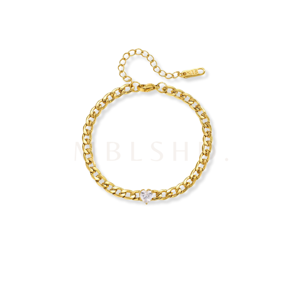 Heart Chain Bracelet