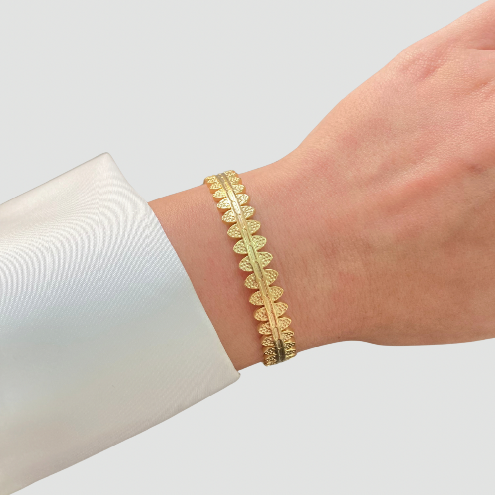 Crown Open Bangle