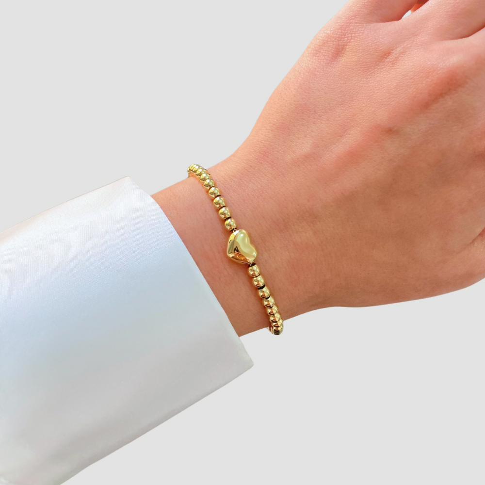 Heart Bead Bracelet