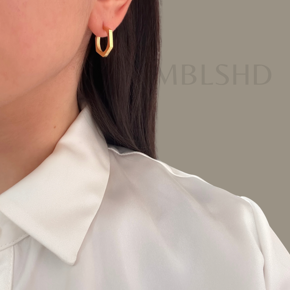 Hexagon Earrings