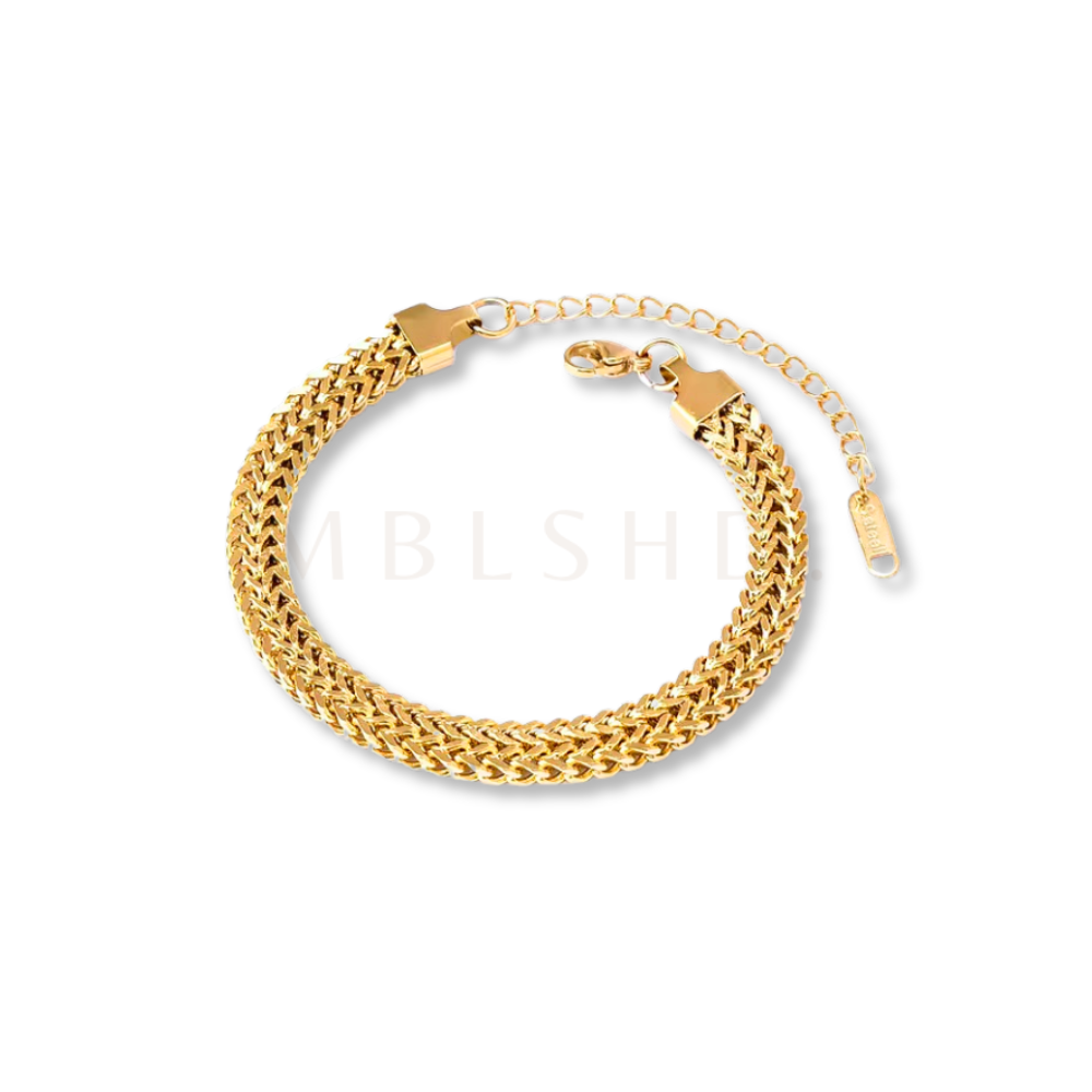 Wide Box Chain Bracelet