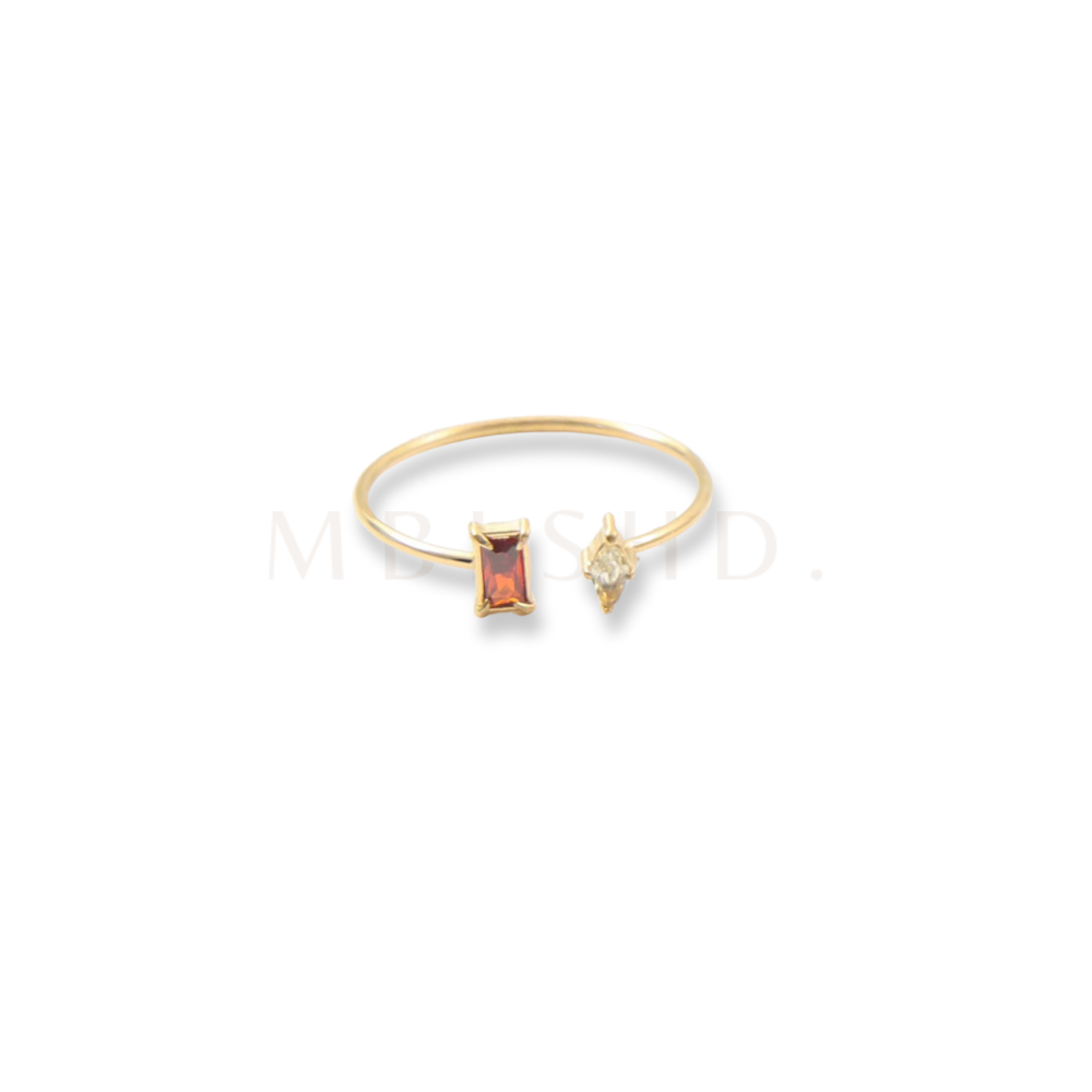 Red & Yellow Open Ring