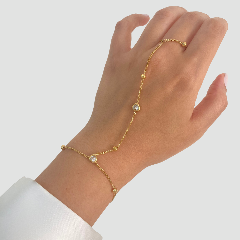 Heart Hand Chain Bracelet