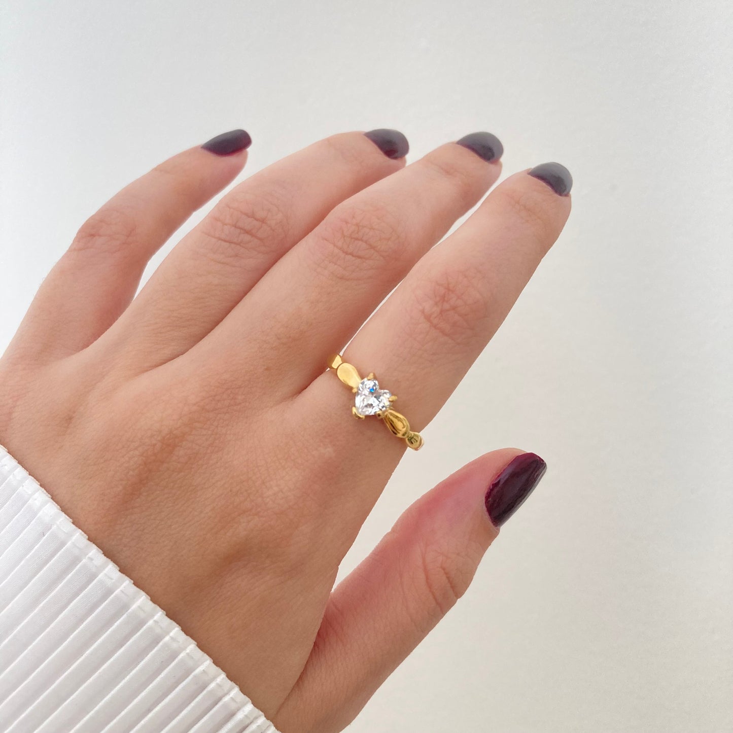 Heart Thick Band Ring