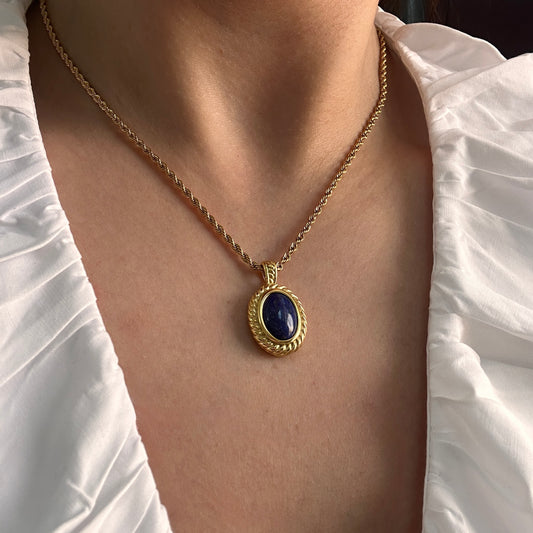 Royal Blue Statement Necklace