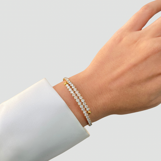 Wrap Tennis Bangle Gold