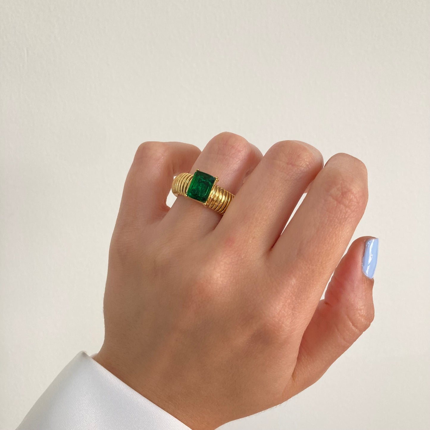Green Chunky Ring