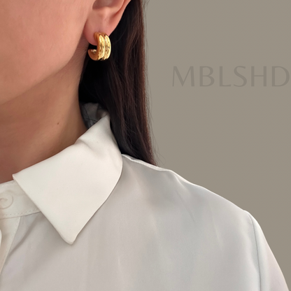 Chunky Ribbed Earrings