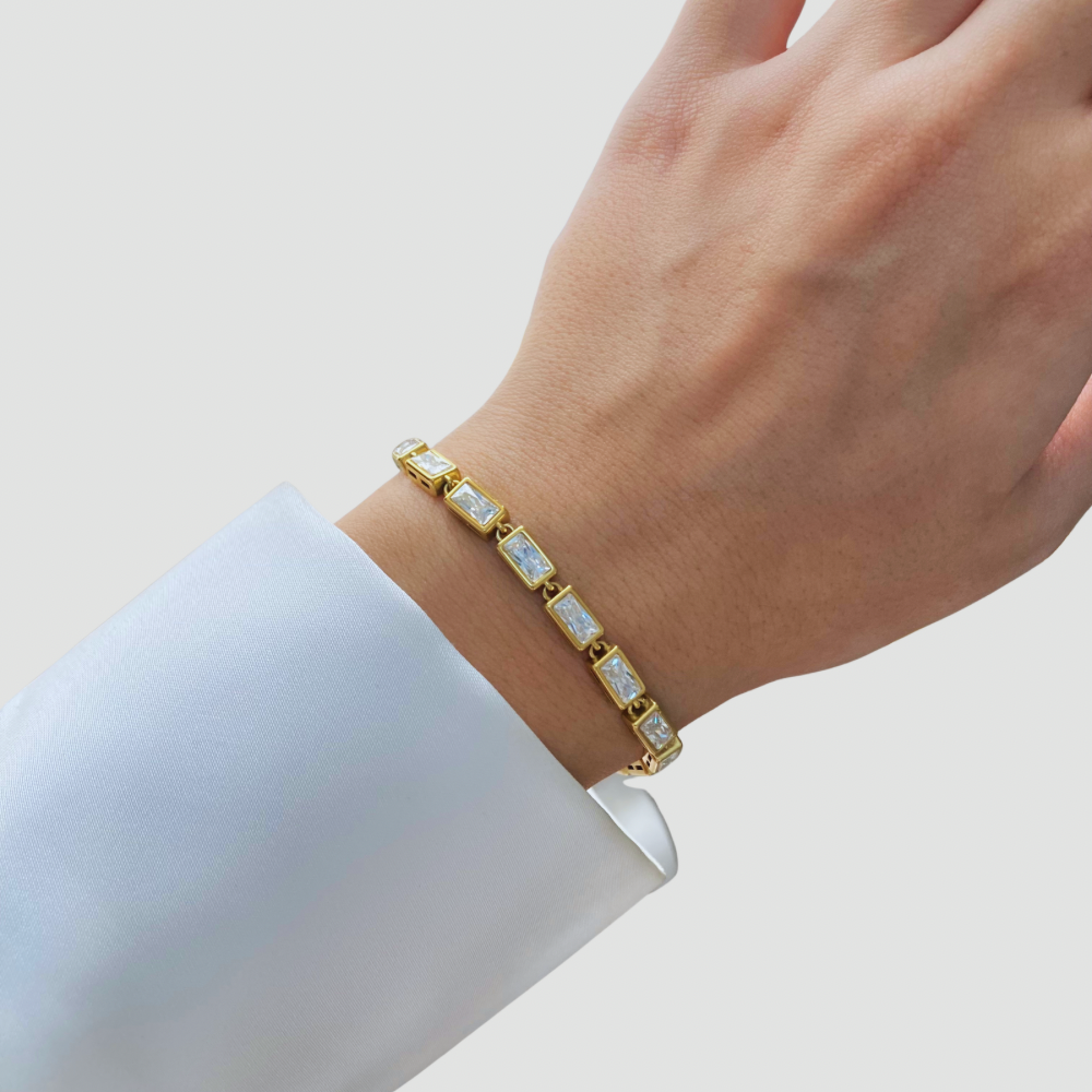 Rectangle Tennis Bracelet