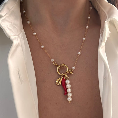 Pearl Charms Necklace