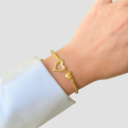 Heart Open Bangle