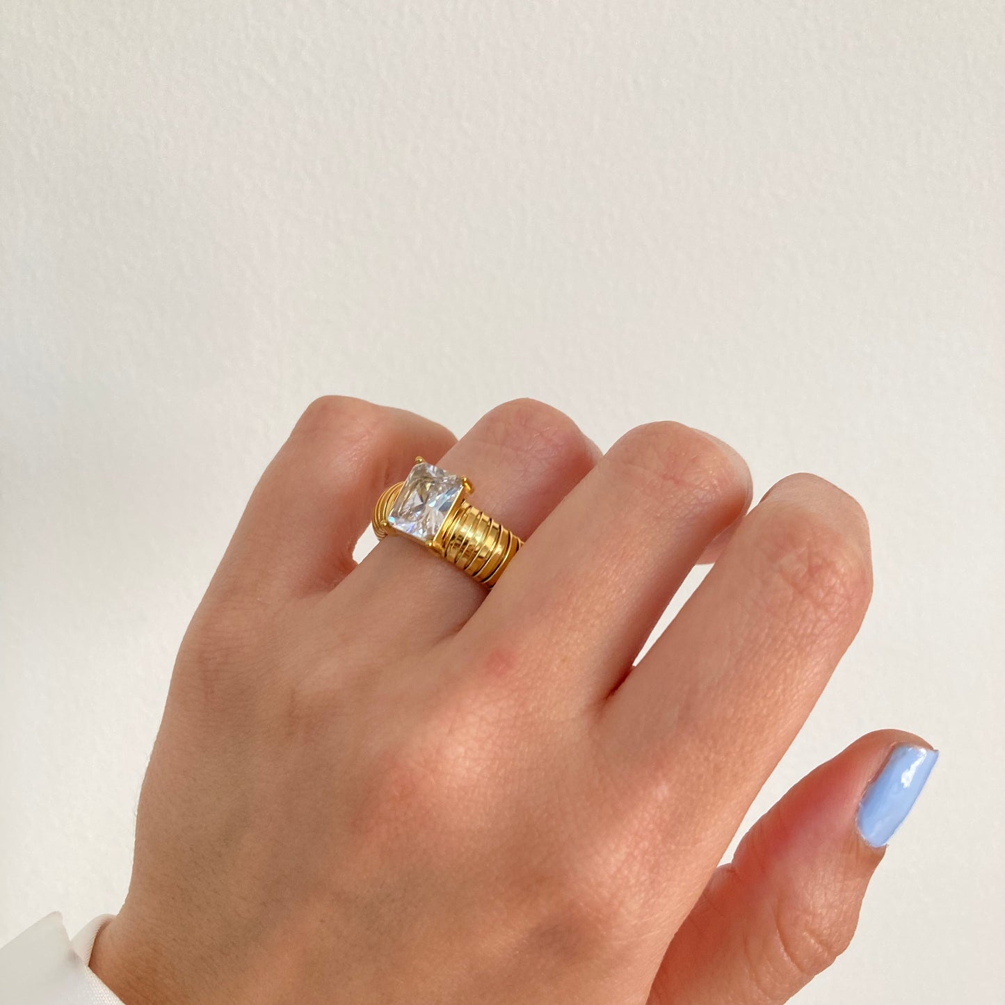 White Chunky Ring