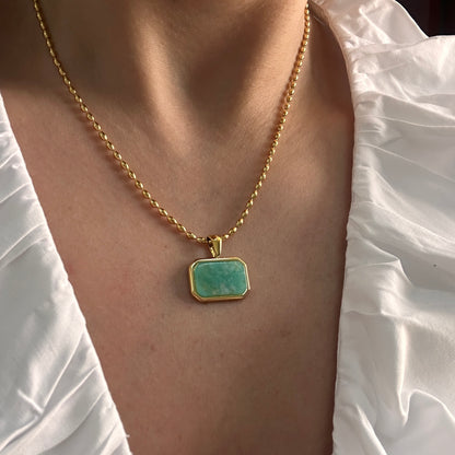 Turquoise Stone Necklace