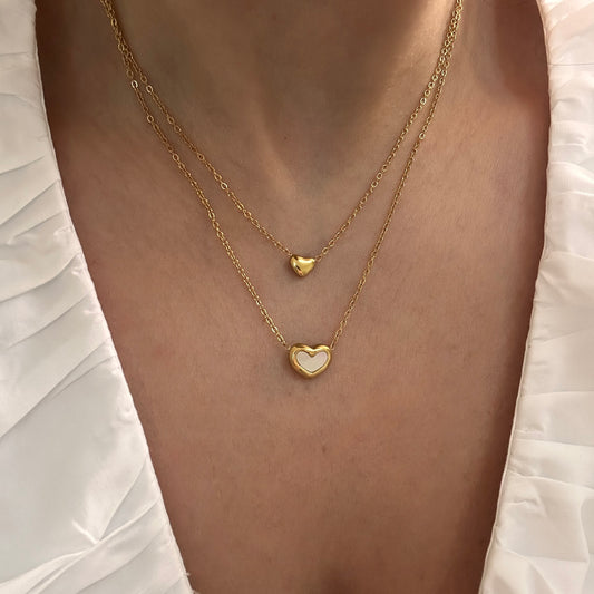 Heart Double Layered Necklace