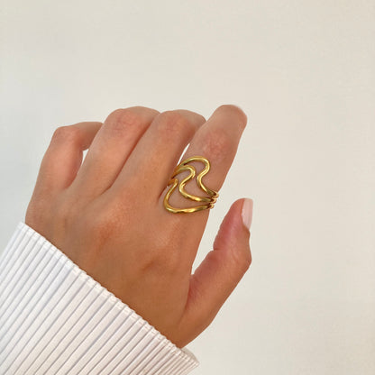 Triple Wave Ring