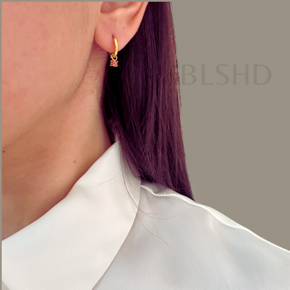 Colored Charms Dangle Earrings