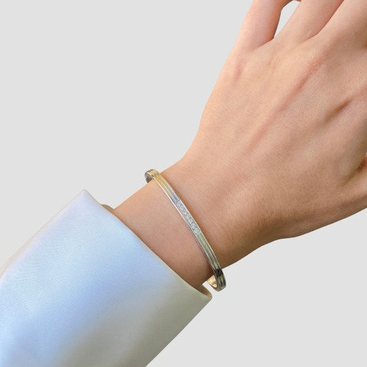 7 Stones Bangle Silver