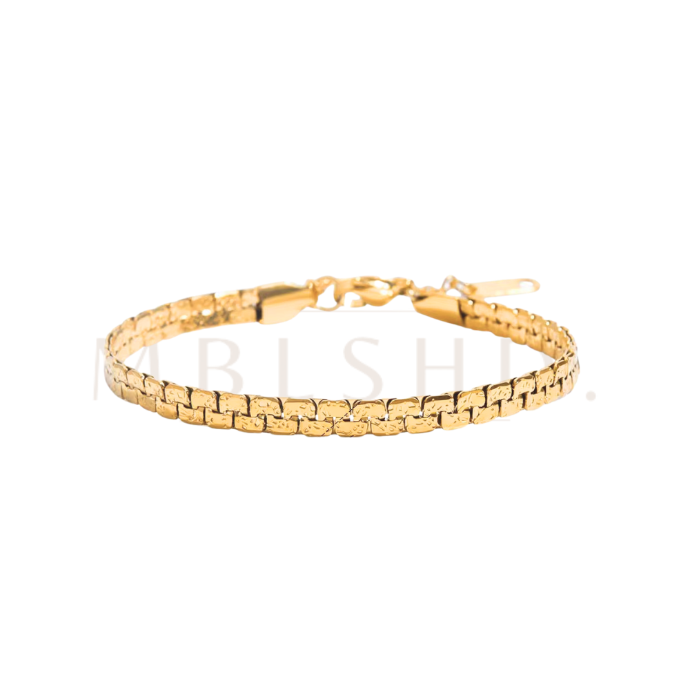 Pressed rectangle bracelet