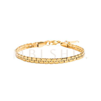 Pressed rectangle bracelet
