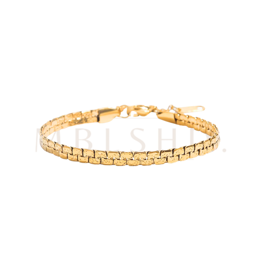 Pressed rectangle bracelet