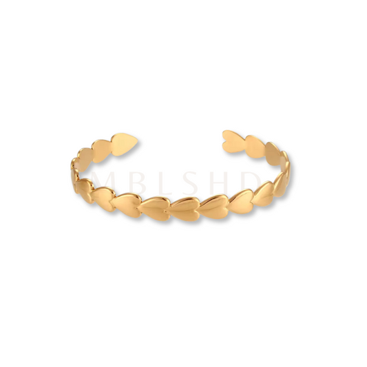 Hearts Open Bangle