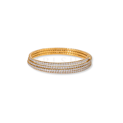 3 Layer Wrap Tennis Bangle