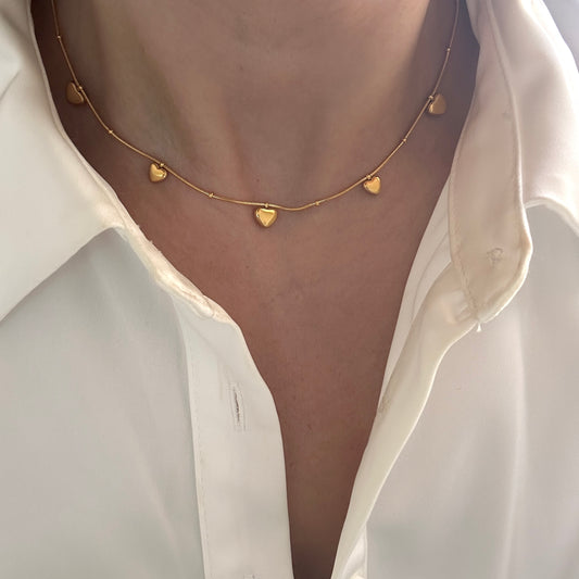 Dainty Hearts Necklace