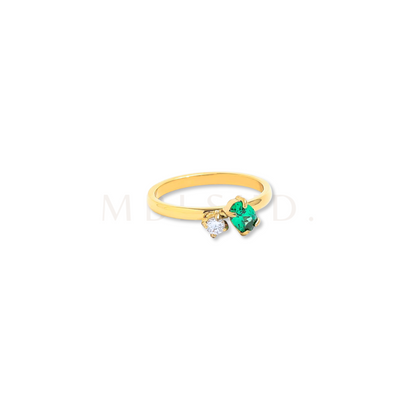 Dainty Green Stone Ring