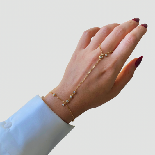 Zircon Tassel Handchain