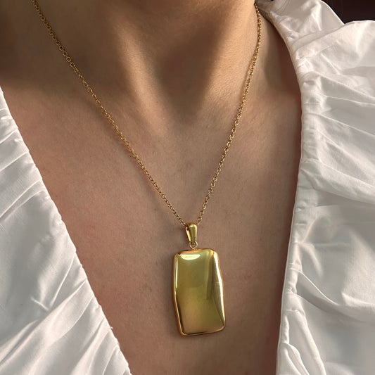 Long Rectangle Necklace