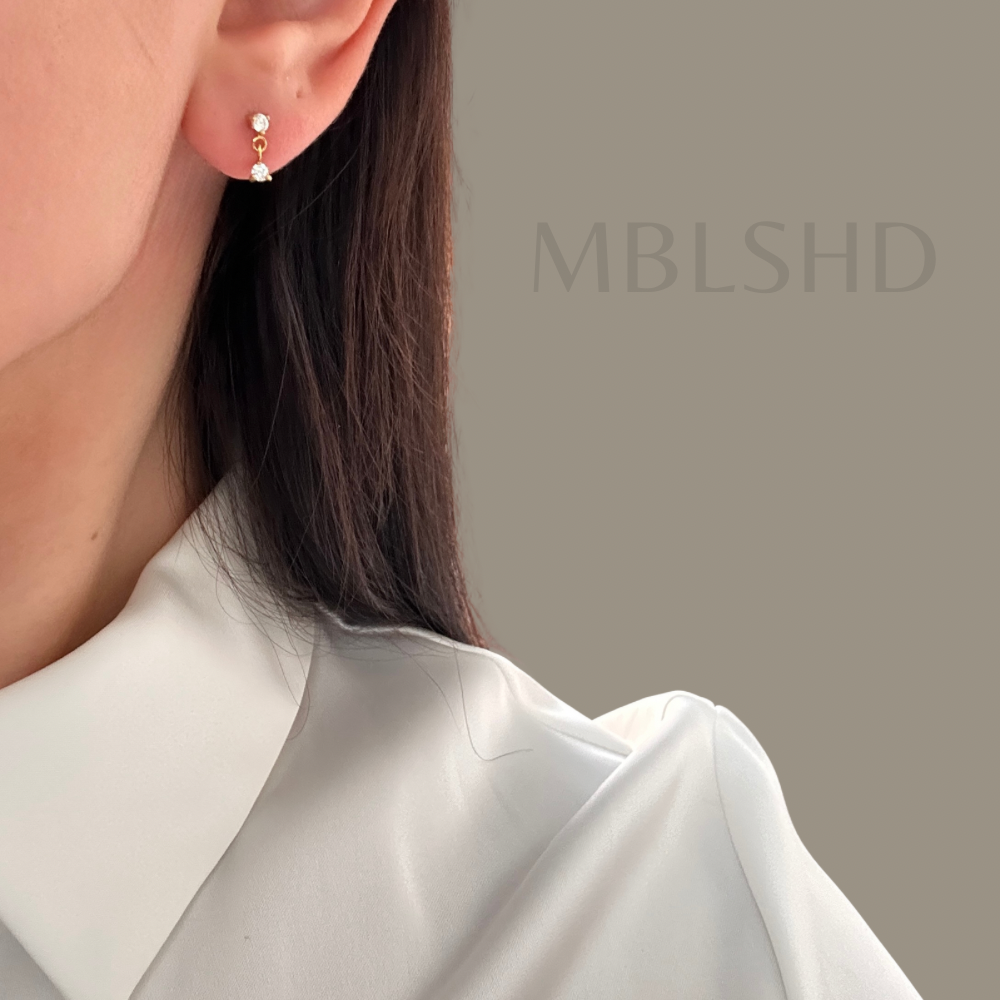 Dainty Zircon Earrings