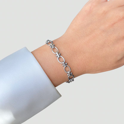 O Chain silver bracelet