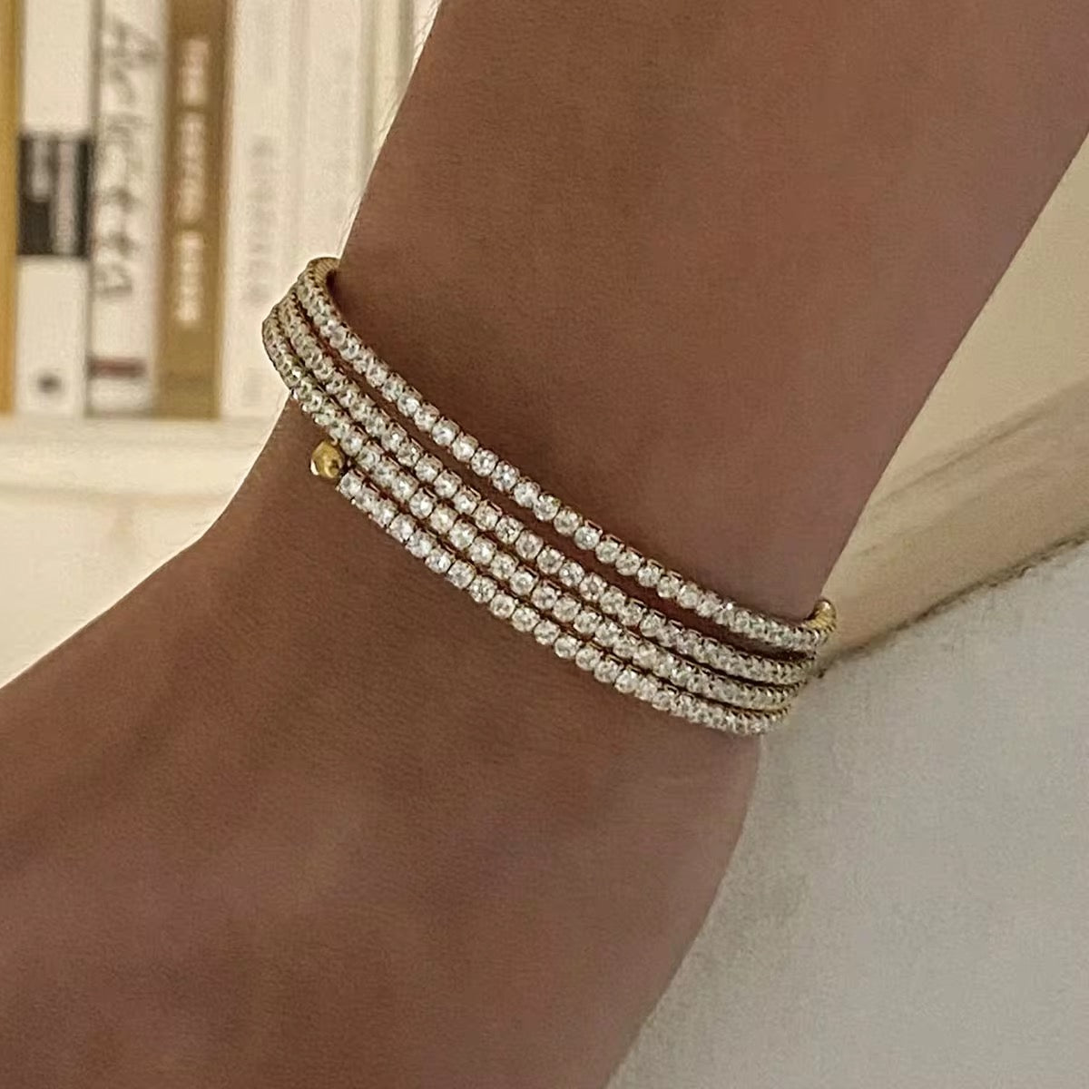 3 Layer Wrap Tennis Bangle