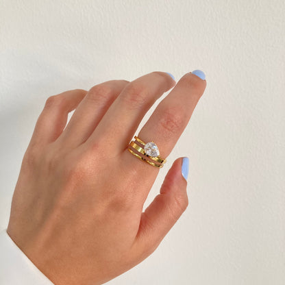 Snake Triple Layer Ring