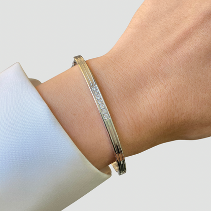 7 Stones Bangle Silver